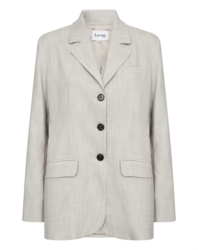Leveté Room - Kanya 1 Blazer - Silver Cloud Melange